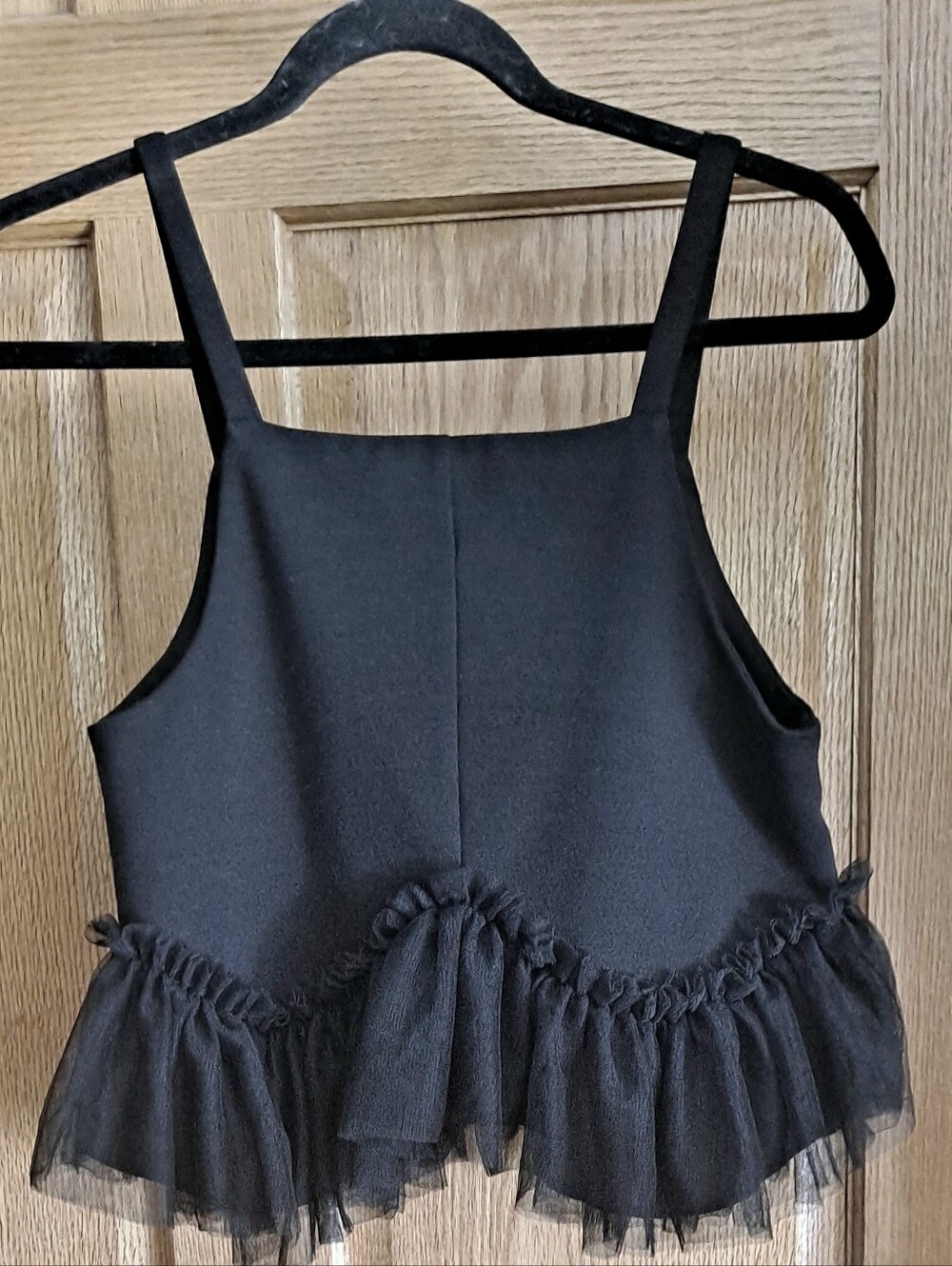 Anthropologie Sunday in Brooklyn Tulle-Hem Ponte Tank-Black - Picture 7 of 8